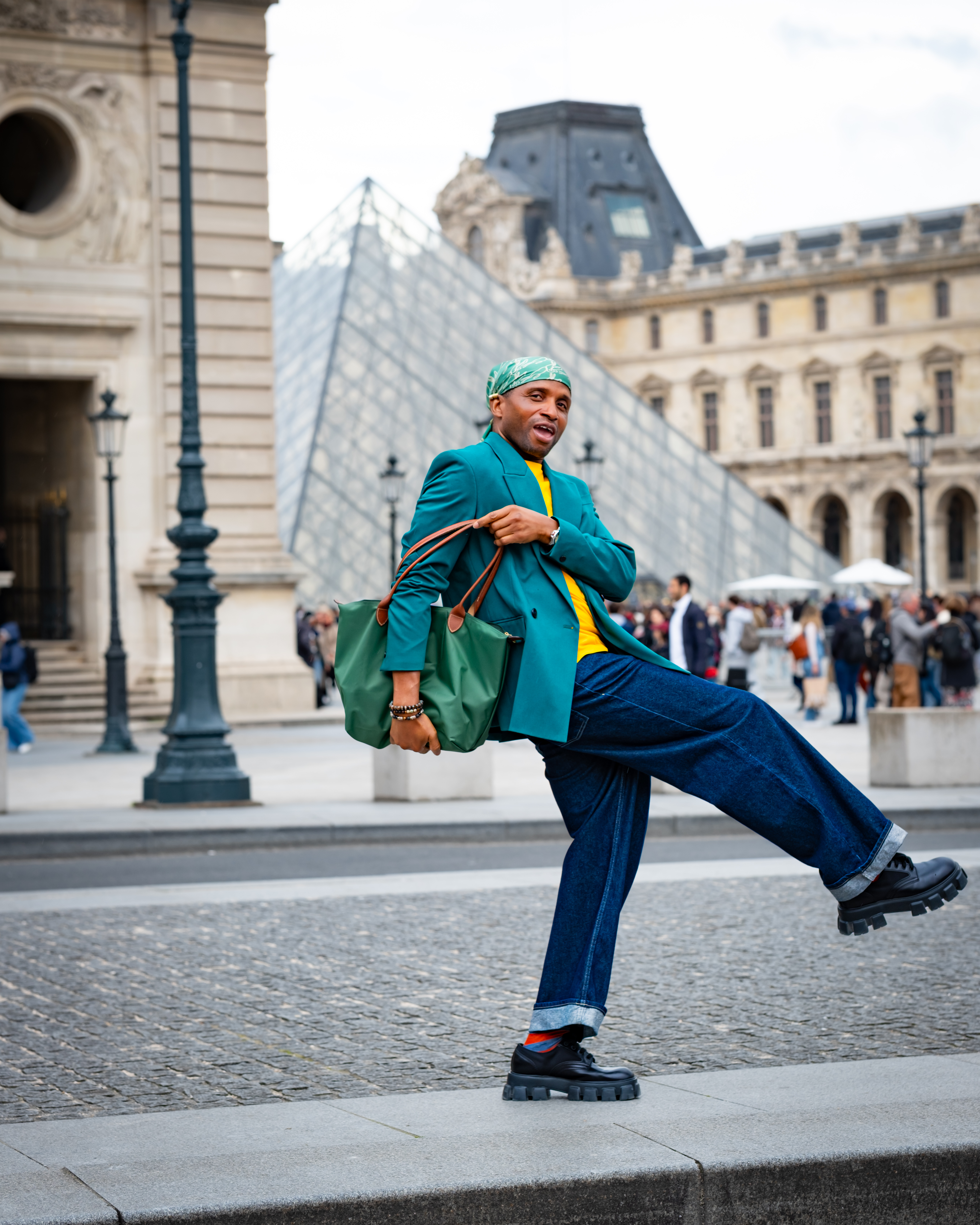 Charles at the Louvre